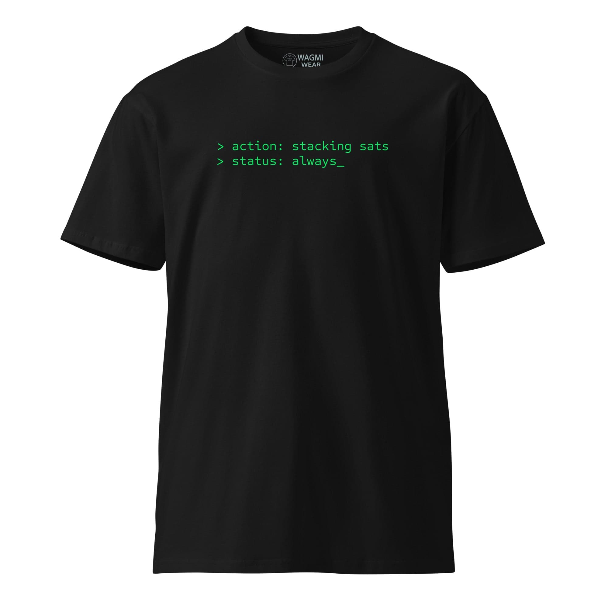 Stacking Sats Terminal Tee – Black
