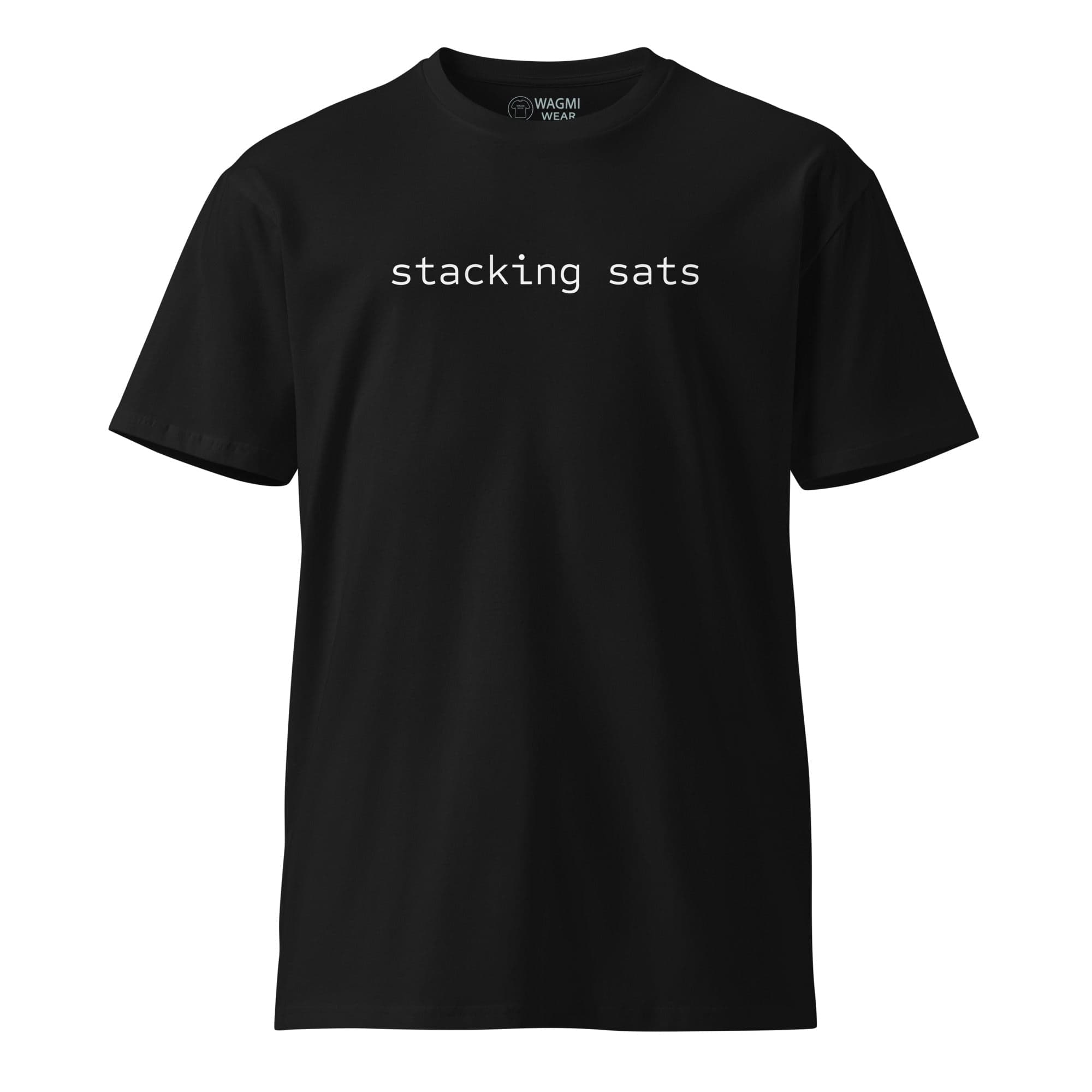 Stacking Sats Tee – Black