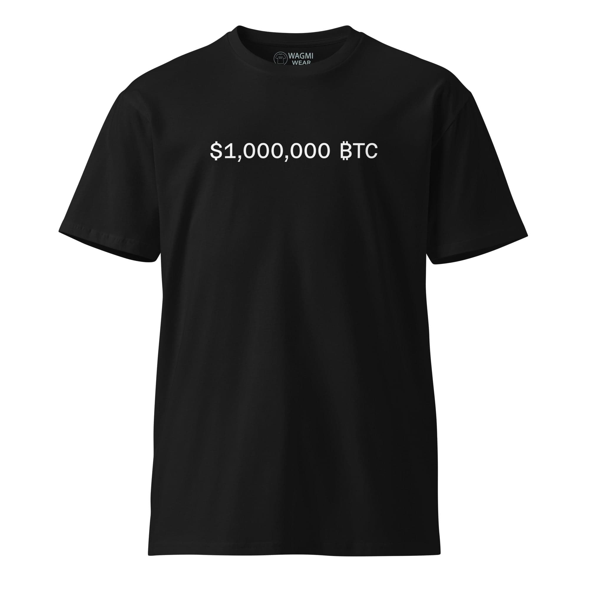 $1,000,000 BTC Tee – Minimalist Edition - Black