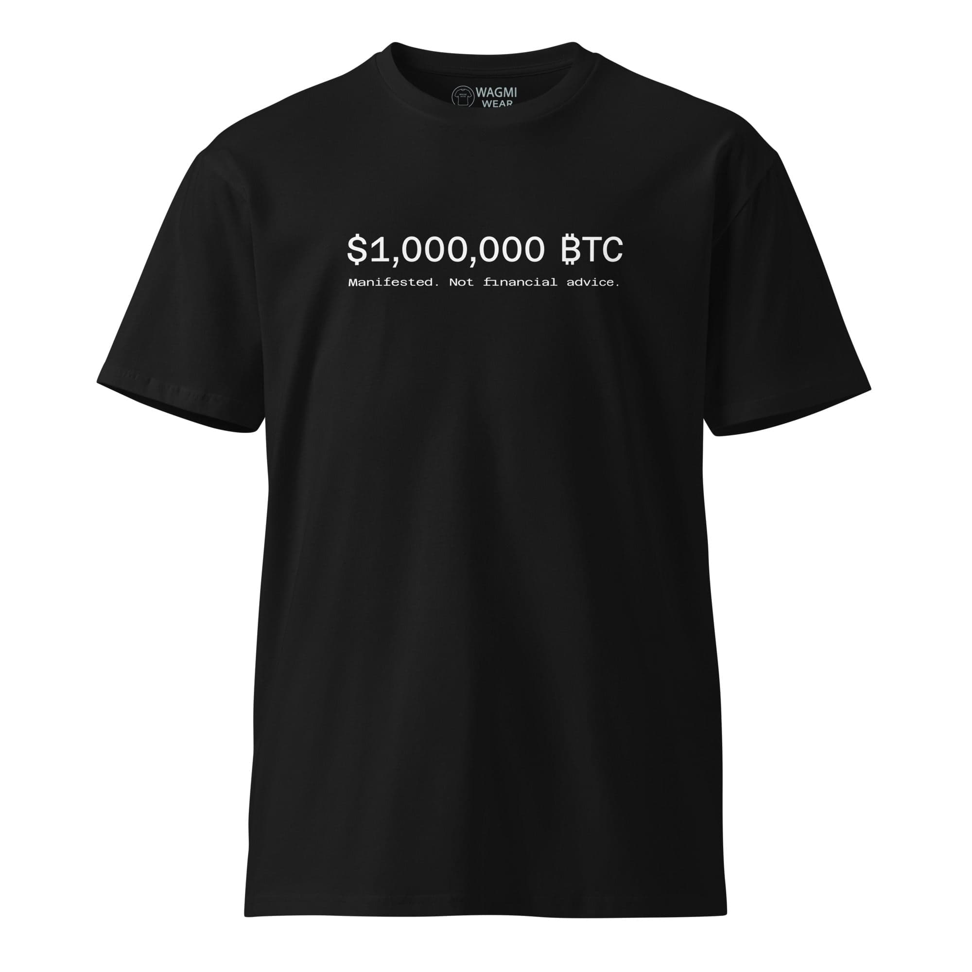 $1,000,000 BTC Tee – Black