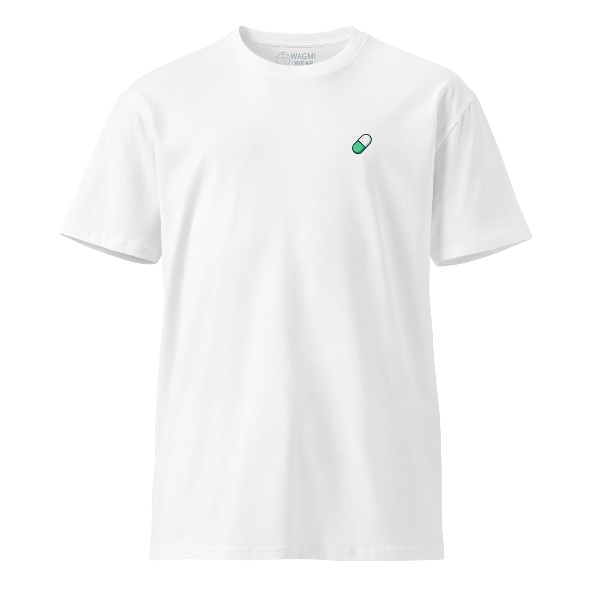 Pump.fun Pocket Pill Tee – White
