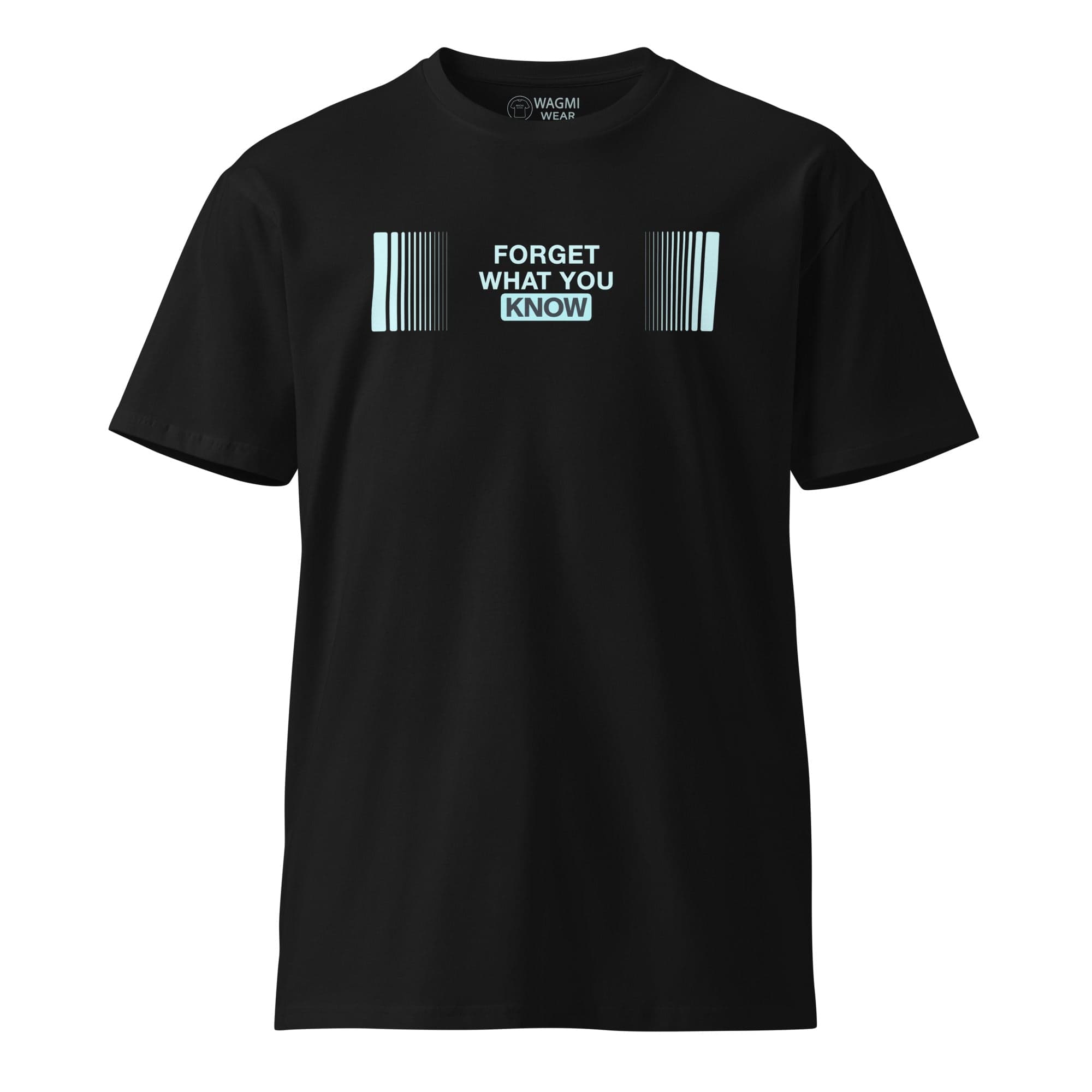 Qubic – "FORGET WHAT YOU KNOW" Tee - Black